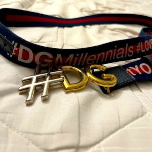 Dolce & Gabbana Men’s Belt - Red/White/Navy - Size 95